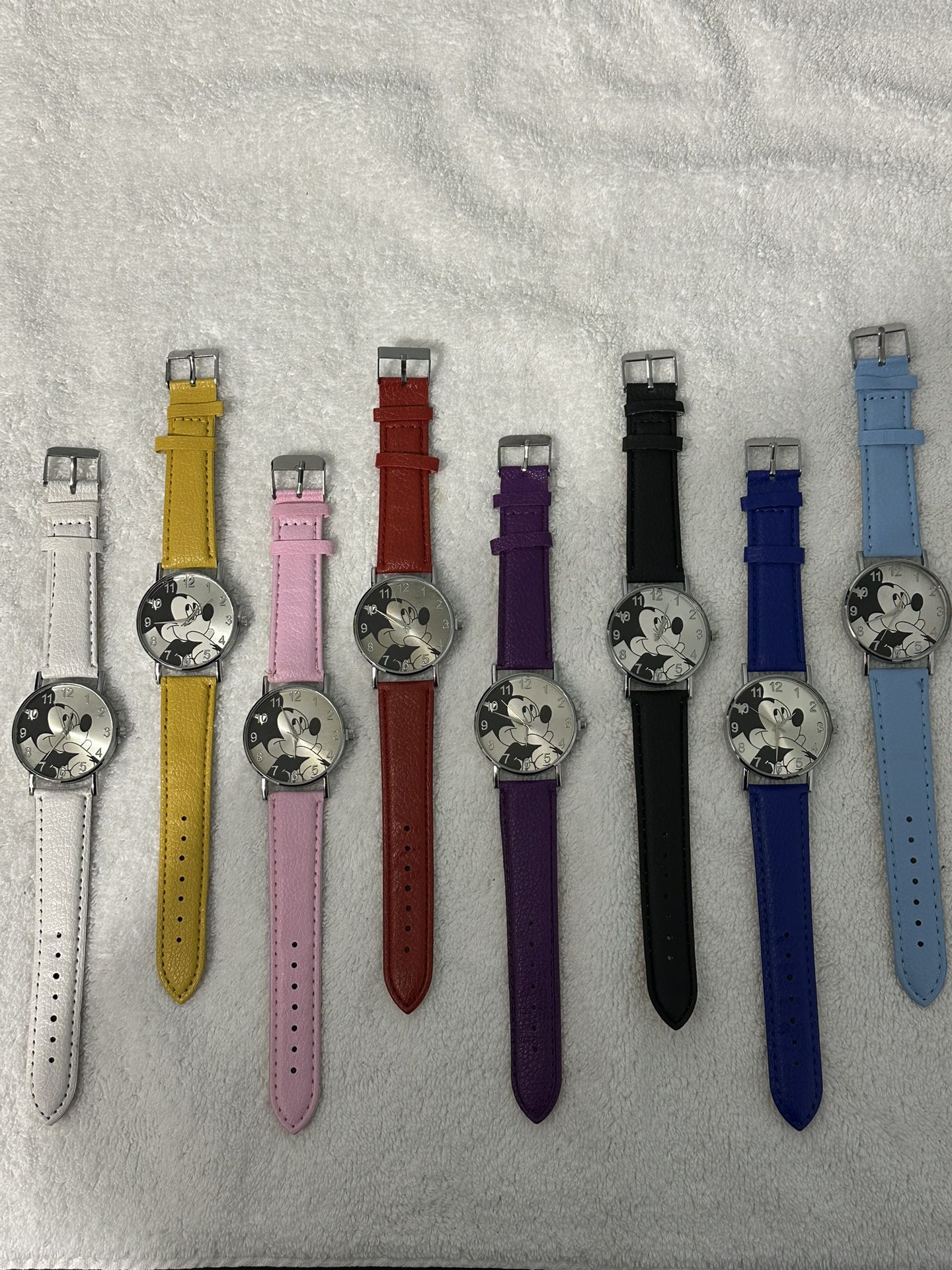 Lot of Mickey Watches- One Of Each Color- New