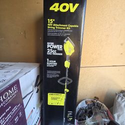 Ryobi Adaptive Trimmer With Battery