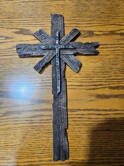 Rustic, Multi-layered Decorative Wall Cross