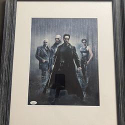 Keanu Reeves Signed Autographed Framed The Matrix JSA Cash Only