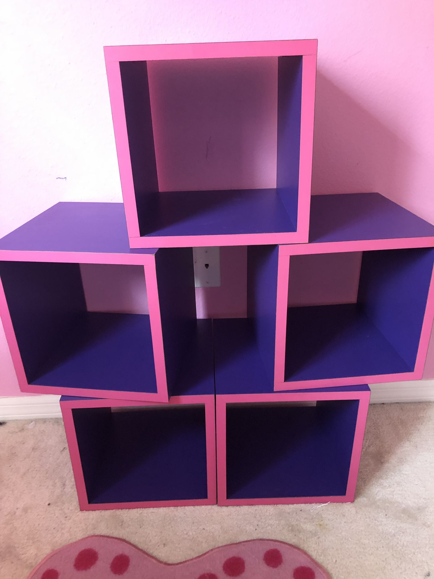 Cute Purple & Hot Pink Cubes!