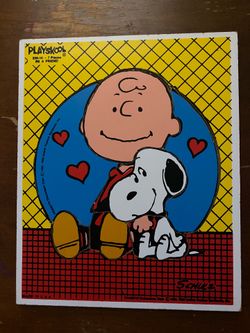 Vintage Playskool Peanuts Snoopy Puzzles
