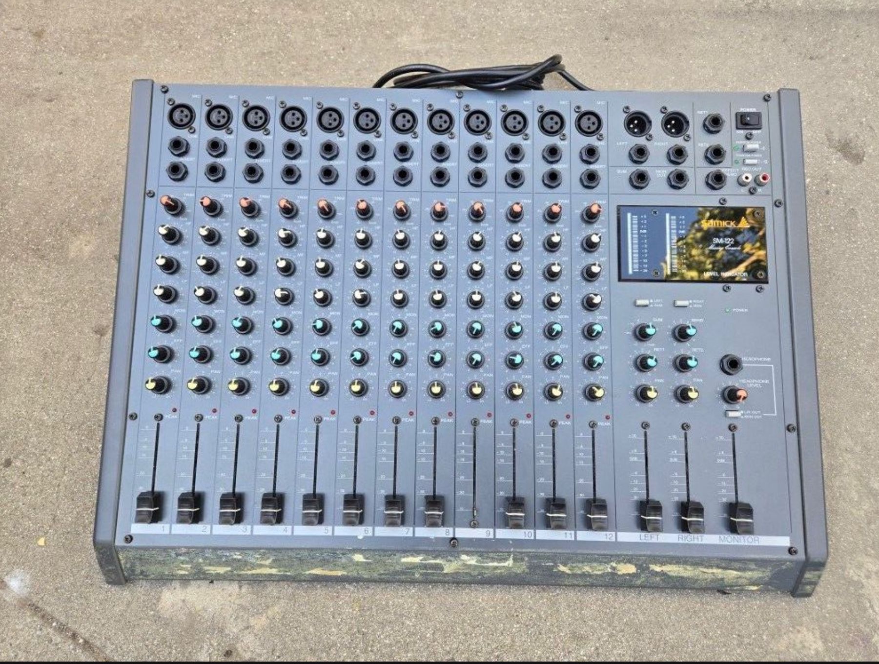 Vintage Samick SM-122 12 Channel Analog Mixer