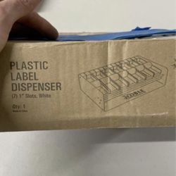 plastic label dispenser