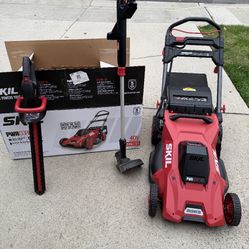 Lawn Mowing Set ** Barley Used** Sold As A Set Or Alone 