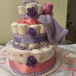 Bird Diaper Cake 
