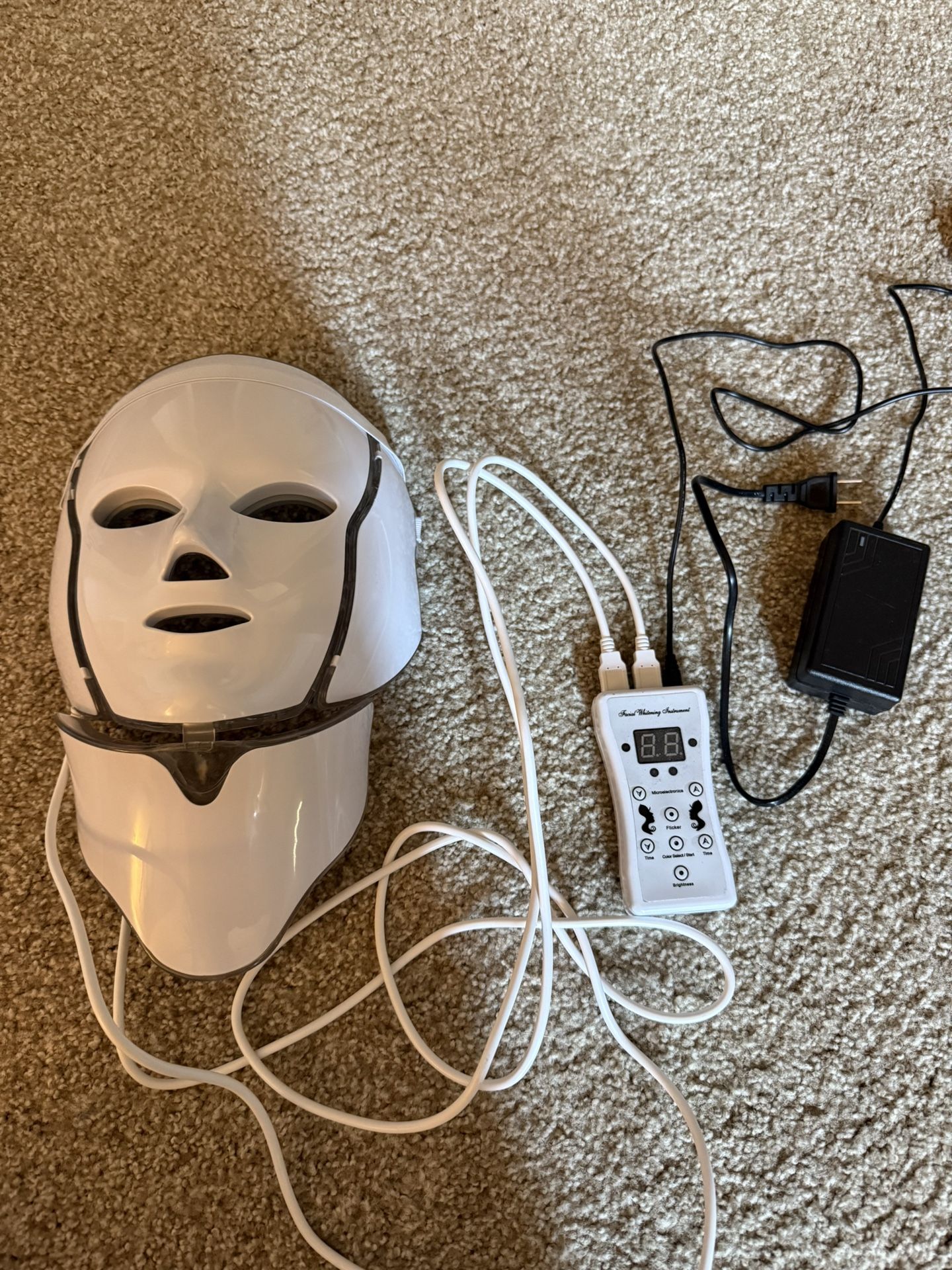 LED Face Mask with neck attachment