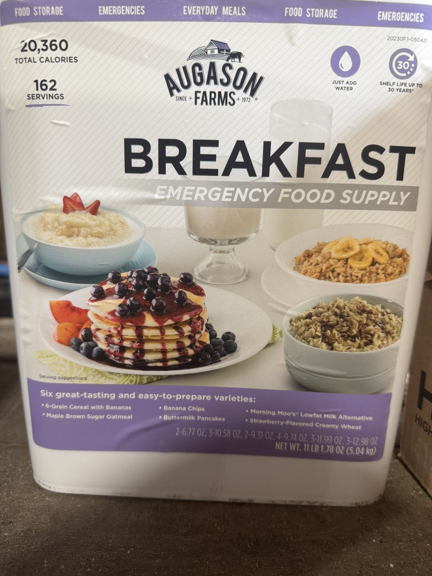 25  Year Shelf Life Meal Bucket