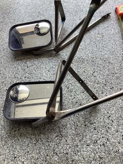 1(contact info removed) Ford F-250 F-350 Tow Mirror Passenger RIGHT Chrome Flip Out