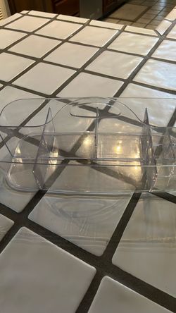 Clear Acrylic Organizer Caddy with Handle