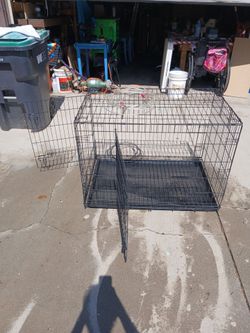 Portable animal kennel and dog run cable