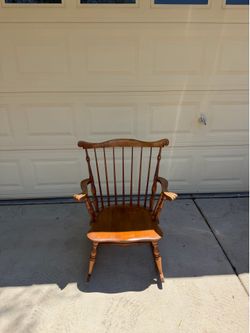 Wooden rocking chair