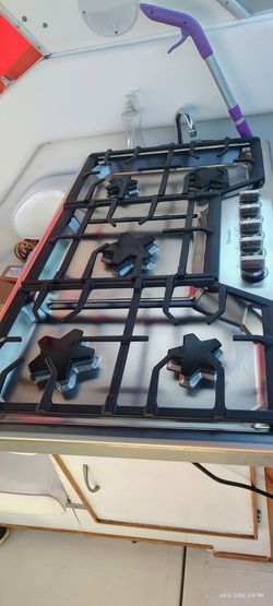 5 burner gas stove top