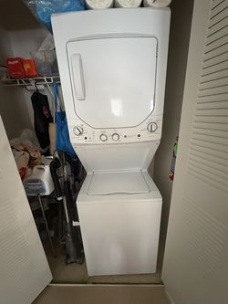 GE 24" Stacked Washer & Electric Dryer – Moving Sale!