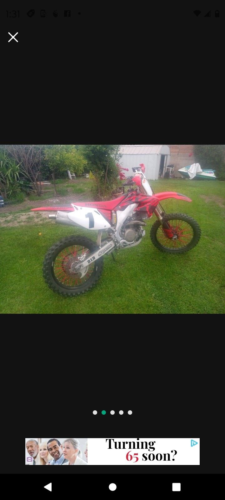 HONDA CRF450R RUNNING WITH TITLE FRESH VALVE SERVICE MANY NEW PARTS AND UPGRADES FAST FAST
