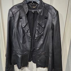 Womens Size Large Leather Jacket 