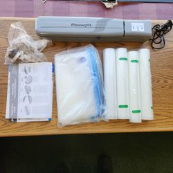 New In Open Box - Power XL Duo Nutrisealer 6 In 1 Food Sealer With Bags