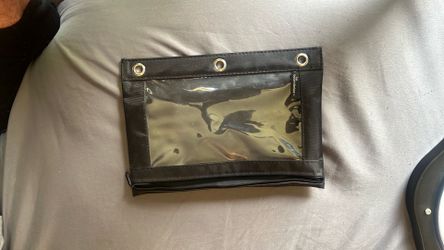 No Boundaries Black Pencil Pouch (Clear Window)