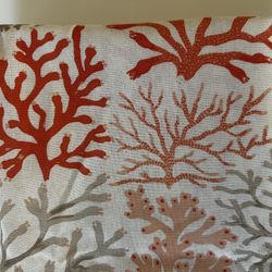 New Threshold Coral Reef Shower Curtain, 73x73, NWOT, Target