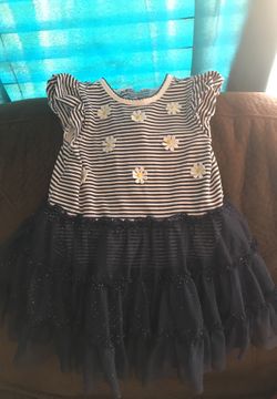 18 month blue onesie tutu dress