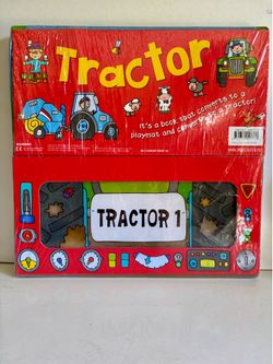Convertible Tractor by Miles Kelly farm tractor book toy