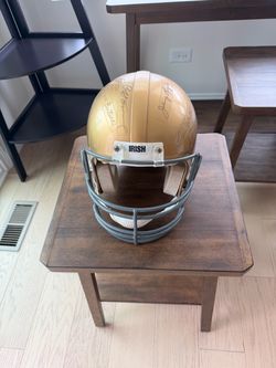 Notre Dame Irish Signed Football Helmet