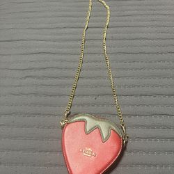 Coach Strawberry Mini Crossbody (coin Purse)