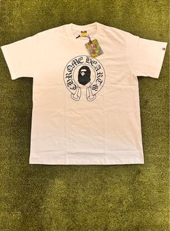 Chrome Hearts x A Bathing Ape Baby Milo White Graphic Print Men's T-Shirt Size L