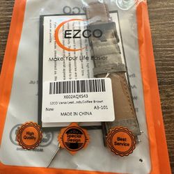 EZCO Leather Bands Compatible with Fitbit Versa / Versa 2 / Versa Lite, Vintage Genuine Leather Band Replacement Strap Wristband Accessories Man Women