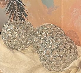 Crystal Globe Lamp Shades set of 3