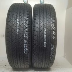 2 Tires 245 60 18 Yokohama Geolandar g91 like new no repairs
