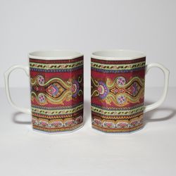 2 Takahashi Paisley Mugs