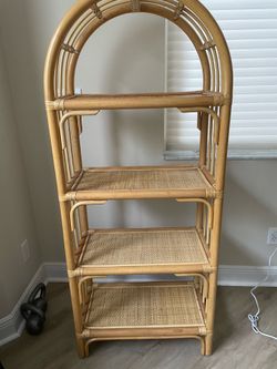 Vintage Rattan Shelf