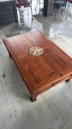 Texas star coffee table