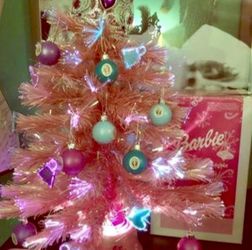 Barbie twinkle 2025 lights holiday tree