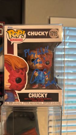 Child’s Play Chucky autographed Funko Pop
