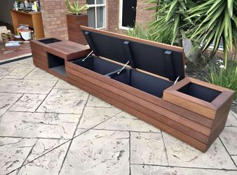 Large Small Medium Custom Made Garden bed raised elevated planter box with legs 3 4 5ft long cedar redwood For Herbs Vegetables 