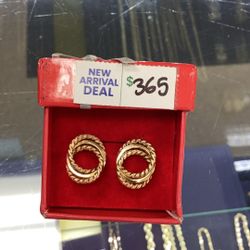 Gold Earrings 14k 