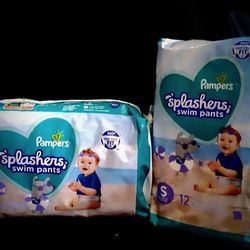 Pampers Splashers Swim Pants - Size Small