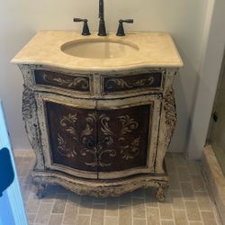 Hand Painted Vanity 