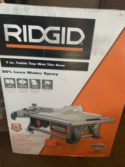 Rigid wet table saw
