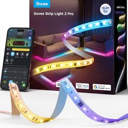 Govee RGBWWIC Strip Light 2 Pro with Matter, 16.4ft Smart LED Strip Lights Work with Alexa and Google Assistant, DIY Color Changing Light Strip, LED L