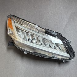 New Full LED 2016-2017 Honda Accord Sedan Headlight Chrome Headlamp Assembly Right Side 