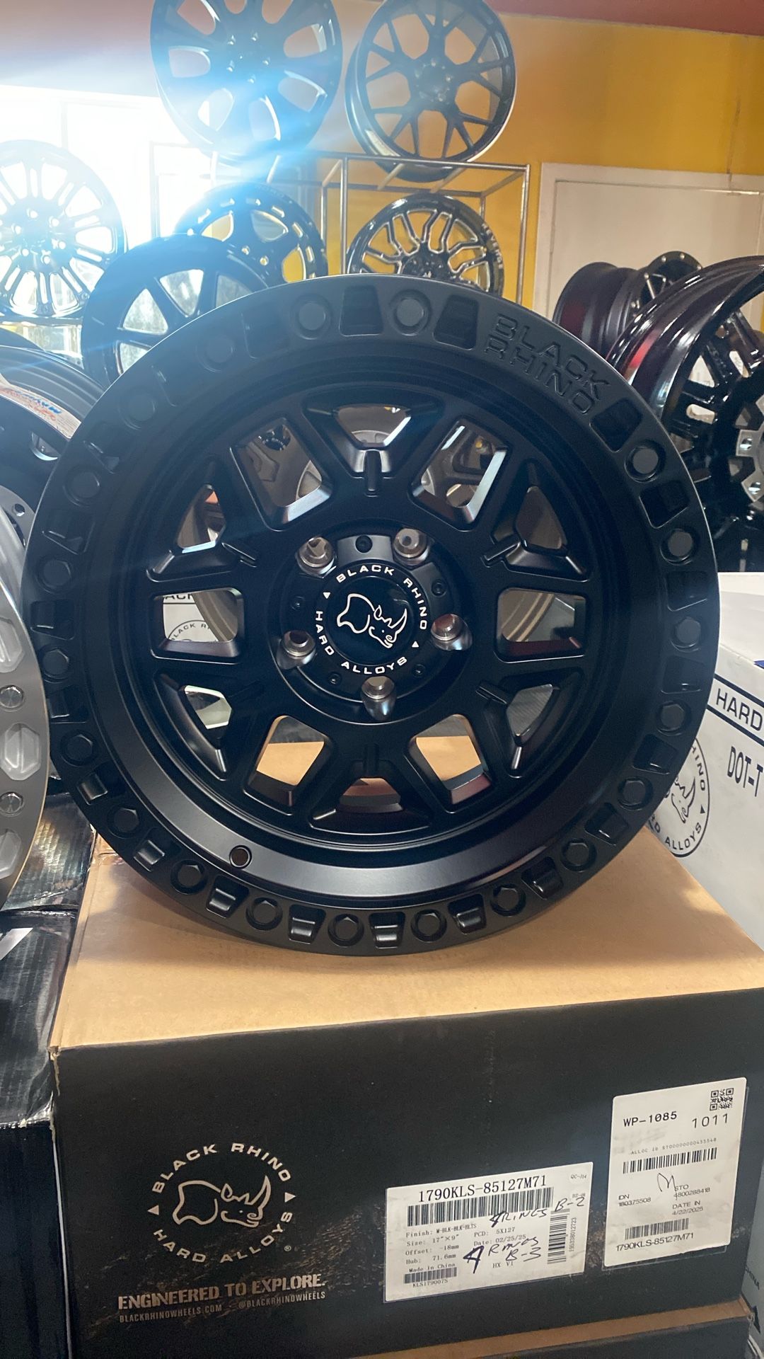 17” Black Rhino Rims For Jeeps
