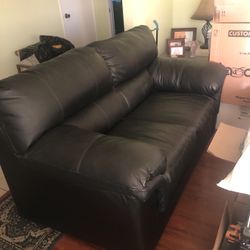 Leather Sofa & Love Seat Set 