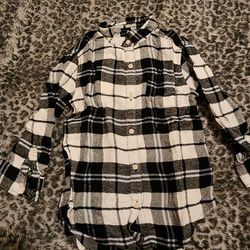 Boys Plaid Winter Flannel Long Sleeve Collared Shirt