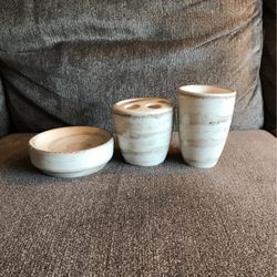 Bathroom Accessory Set-Matte & Shiny Glaze