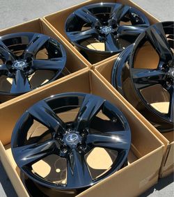 18” Lexus IS250 factory wheels rims gloss black new IS350
