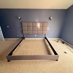 King Bed frame - Grey