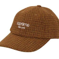 Supreme 6 Panel Hat Brown